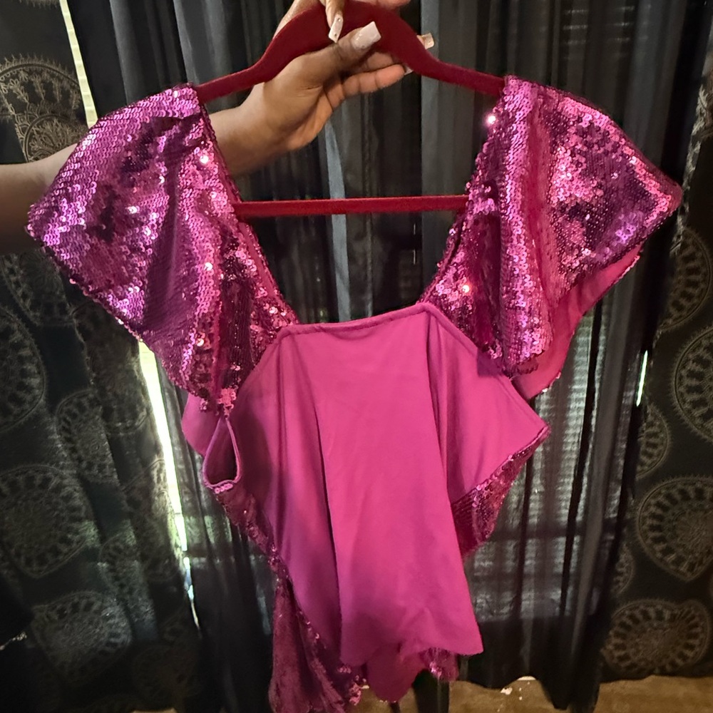 Pink Sequin Top - Picture 4 of 5